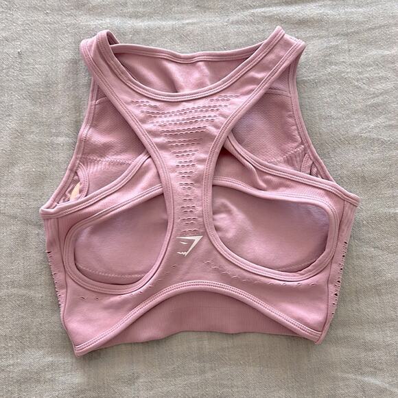 Gymshark Other - *Like New* Gymshark Pink High Neck Racerback Sports Bra XS